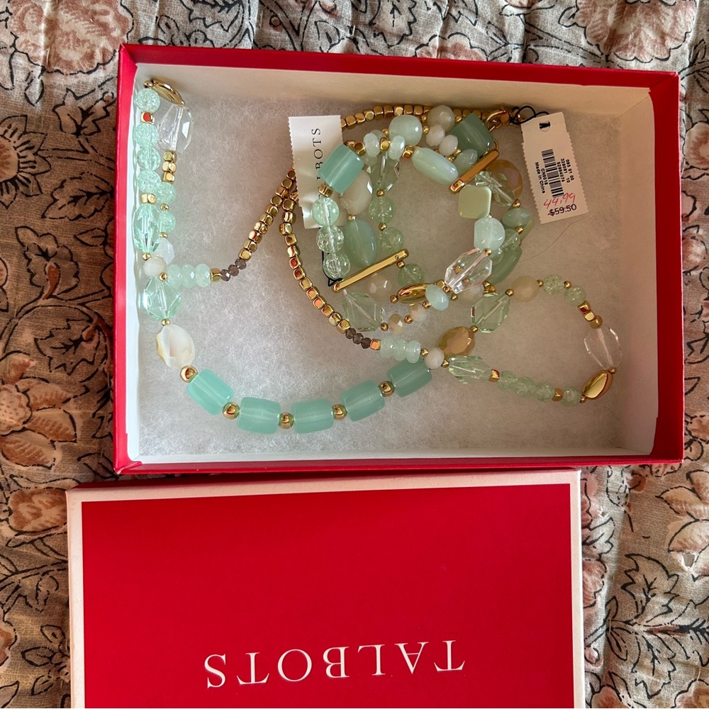 Talbots NWT necklace and matching bracelet